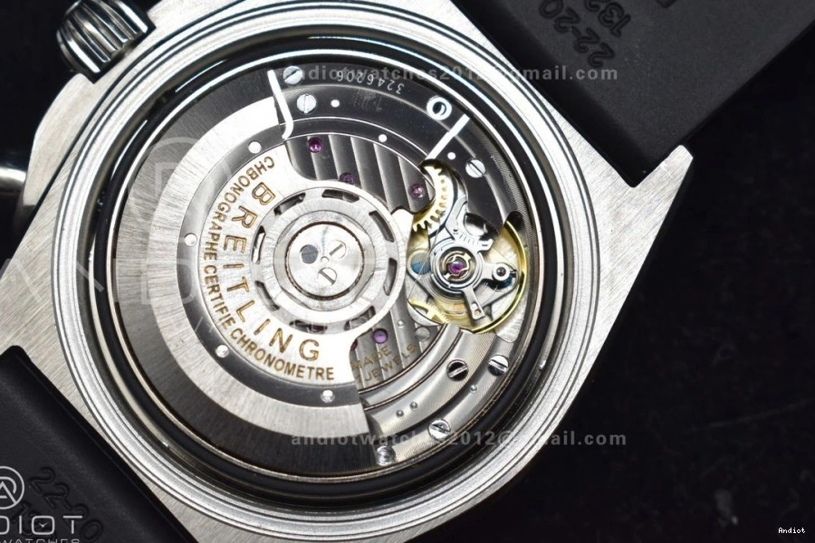 B01 A7750 Blk Best Chrono 43mm BLS SS 1:1 Navitimer Version L-Blue LE 1126